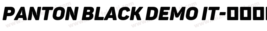 Panton Black Demo It字体转换